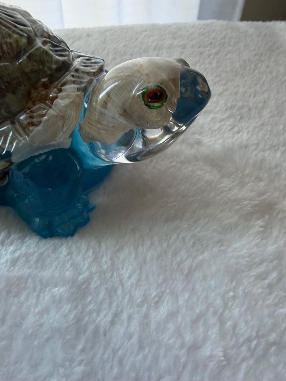 Handmade Turtle & Shells with Blue Base - Picture 5 of 5